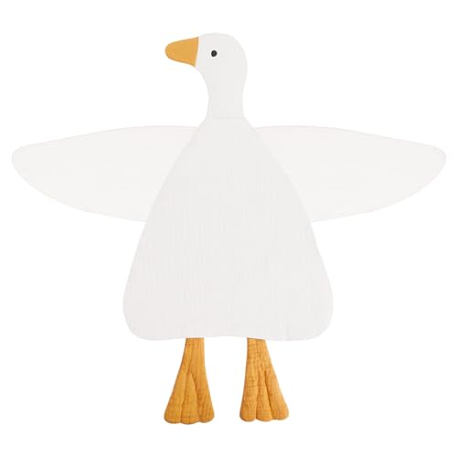 Image of Wimist Baby Toys Lovey Blanket Soft Duck Toys for Newborn Essentials 0-6 Months, Sensory Stuffed Animal Security Blanket for Boys and Girls (Duck-White)