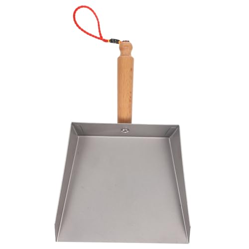 Lurrose 1個 キッチンテーブルちりとり ミニちりとり 金属製ダストパンヘビーデューティー ダストパンクリーナー 卓上小さな ロングハンドル 取っ手付き すく