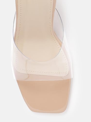 Image of AXIUM Transparent (Clear) Hourglass Heels, 3.5Inch