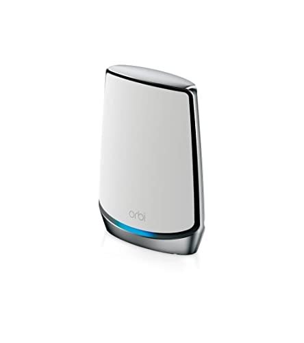 Netgear Orbi Whole Home Tri-Band Mesh WiFi 6 Add-on Satellite (RBS850) Works with Your Orbi WiFi 6 System Adds up to 2,500 sq. ft. Coverage AX6000 (Up to 6Gbps), White