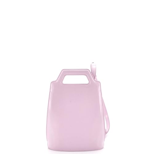 Pre-Loved Wanda Top Handle Shoulder Bag Leather North South, Purple3