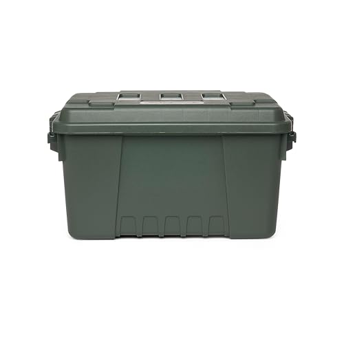 Image of Plano Sportsman Trunk, OD Green, Small, Lockable Storage Box, Airline Approved Sportsman Trunk, Hunting Gear and Ammunition Bin, Heavy-Duty Containers for Camping, 56-Quart