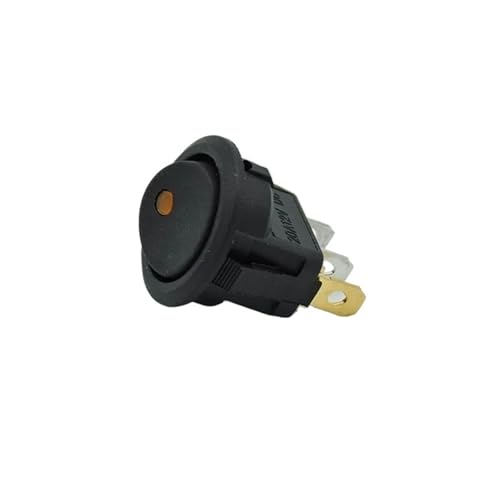 Interruptor basculante redondo para paneles de autocaravanas y proyectos camper 12V 16A 2