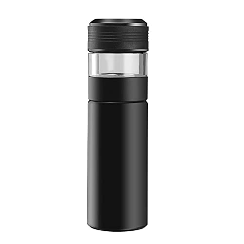 Thermos À Double Paroi en Acier Inoxydable avec Filtre À Thé 400 ML Anti-Fuite Bouteille d'eau LCD Affichage De La Température Aspirateur Intelligent. B,400ML Cover