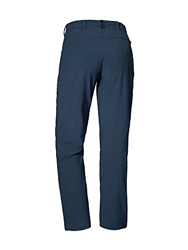 Schöffel Damen Pants Engadin1 Warm L, warme Wanderhose mit 4 Wege-Stretch, robuste Thermohose mit vorgeformtem Knie und verstellbarem Bund, Navy Blazer, 42