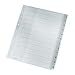 Produktbild LEITZ Kunststoff-Register, Zahlen, A4 Überbreite, 1-12, grau VE=10