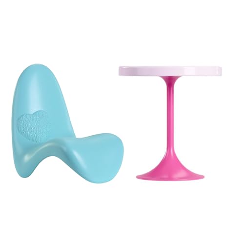 Pink Table and Blue Gaming Chair