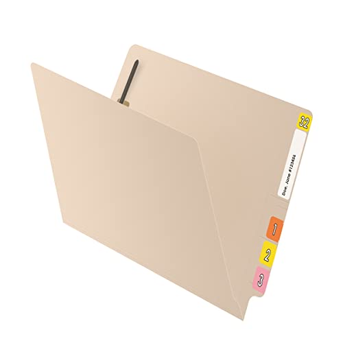 14 Pt Manila Folders, Full Cut 2-Ply End Tab, Letter Size, Fastener Pos #1 & #3 (Box Of 50) #TOP3