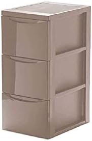 Iris Ohyama, Storage Chest, Tower, 3 Drawers of 15 L, with Wheels, Ergonomic Handles, Living Room, Bedroom - Style Chest SCR-303 - White