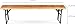 Stagecaptain BBB-170 Hirschgarten Bierzeltbank - Robuste, Lange Bierbank (170 cm) - Stabile Metallscharniere - Lackierte Oberfläche - Zusammenklappbar - Stahlgestelle - Sitzfläche aus Holz - Natur