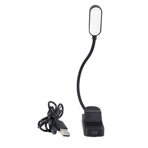 Kids Reading Light with Flexible Neck 4000K Eye Comfort Light 4 Brightness Levels USB Rechargeable Book Lamp for Desk or Books