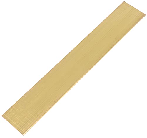 1/8" X 2" C360 Brass Flat Bar 12" Long Solid .118" Plate Mill Stock Solid Brass #TOP3