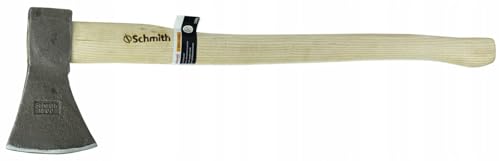 Schmith - Hacha con Mango de Madera 1,6 kg - Ideal para leña - Resistente - Ergonómico - Robusto - Forestal