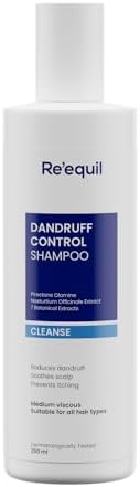 RE' EQUIL Dandruff Control Shampoo | Reduces Dandruff And Regulates Sebum Production | All Hair Types | 250Ml