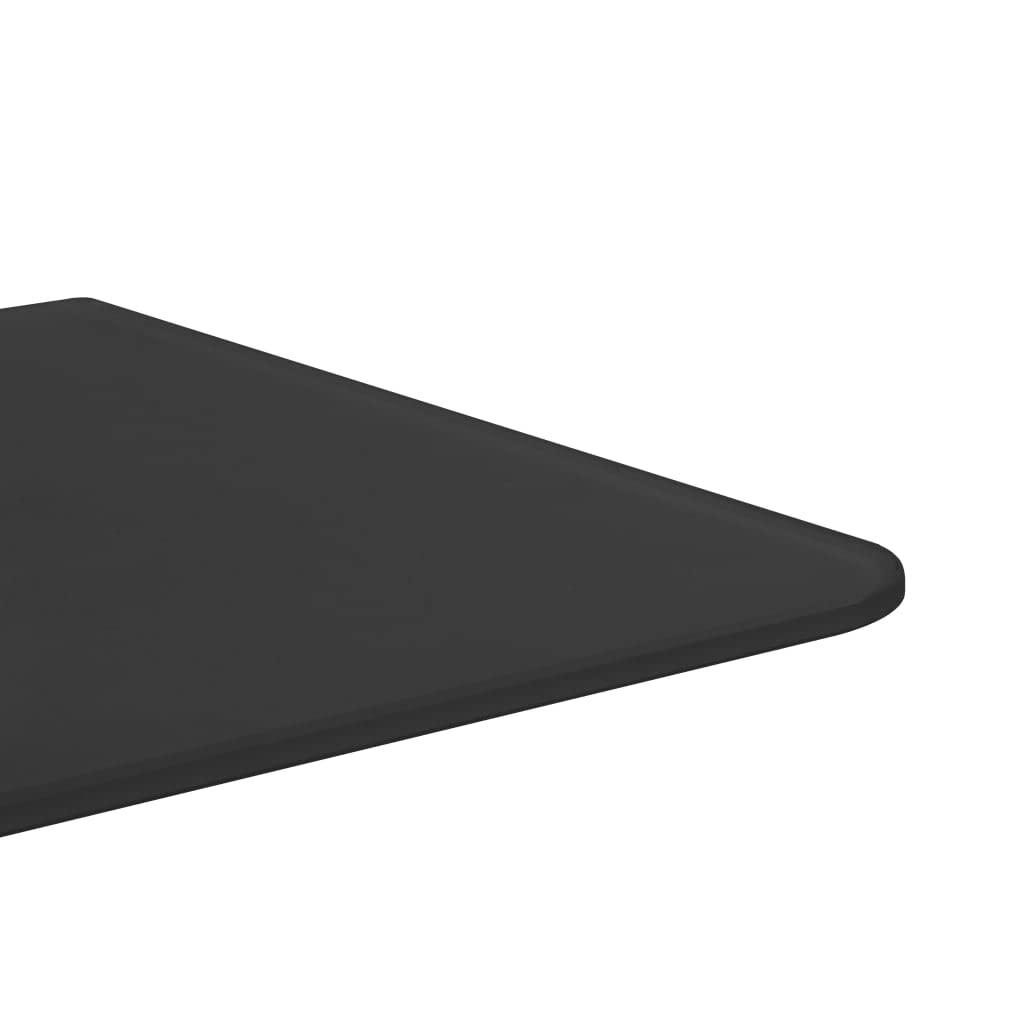vidaXL Brise-vue pour urinoir mural noir 90x40 cm verre trempé, diviseur d'urinoir, cloison en verre d'urinoir, intimité d'urinoir, cloison d'urinoir