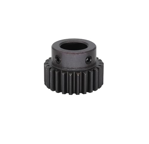 Bevel Gear Pinion Hardware Mechanical 1 Piece Module 1 Motor Gear 1M-26T/27T Carbon Steel Material Blackening Spur Gear Bore Size 6/8/10/12/14mm(8 mm-1M26T)