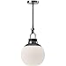 Alora Mood PD520512CHOP Copperfield Pendant, Chrome/Opal Matte Glass