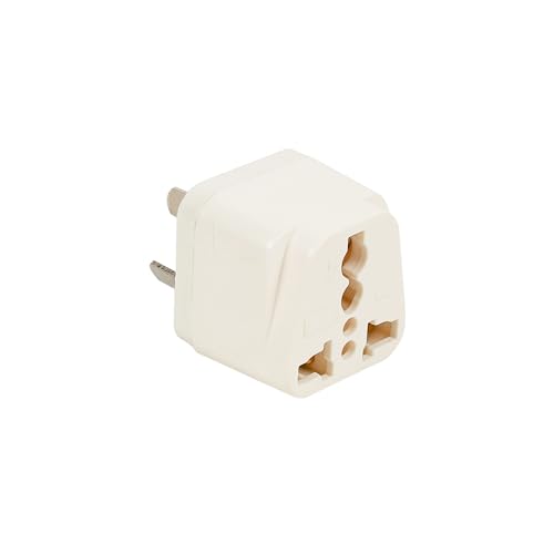 Image of Ocko India to Australia Converter Plug Universal Socket Adapter Type-I | For China, New Zealand, Argentina, Cross 3Pin Plug Universal Input (Pack of 1, 3 Pin Australia Adapter)