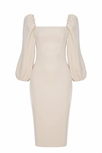 Swing Fashion Women's Giselle | Beige | 38 Dress, M