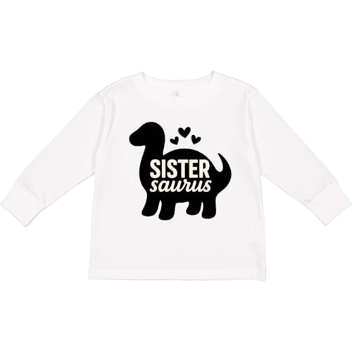 inktastic Sistersaurus Dinosaur Family Love Toddler Long Sleeve T-Shirt