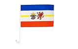 Flaggenfritze® Deutschland Mecklenburg-Vorpommern Autofahne 30 x 43 cm – Autoflagge für...