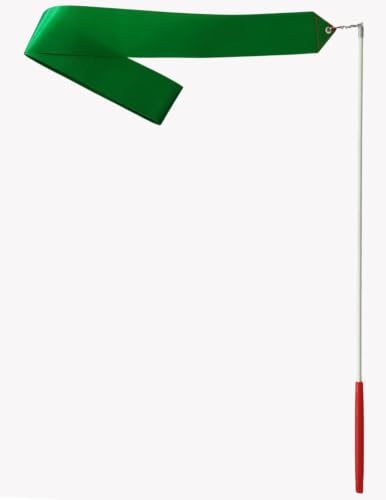 Image of BookMyCostume Gymnastic & Rhythmic Dance Ribbon Wand Collection - 2-Meter Ribbon Sticks - Ideal for School Sports Day & Gymnastic Training - Fancy Dress Costume Accessories for Kids, Teens & Adults