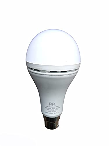 Image of RR 9W Inverter Rechargeable Base LED B-22 Ceramic White Emergency Bulb with Up to 4-5 Hours Back Up (Cool Day Light)