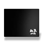 【雑魚ZAKO〜初めてのガラスパッドに、ちょうどいい。】ゲーミングマウスパッド 強化ガラス製｜FPS・精密操作・滑りと止まりの絶妙なバランス｜初心者向けコンパクトサイズ 250×200mm｜厚さ3mm (グラック(Black))