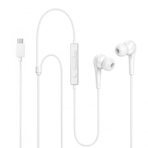 Generic Type C Wired Earphone White - Image 6