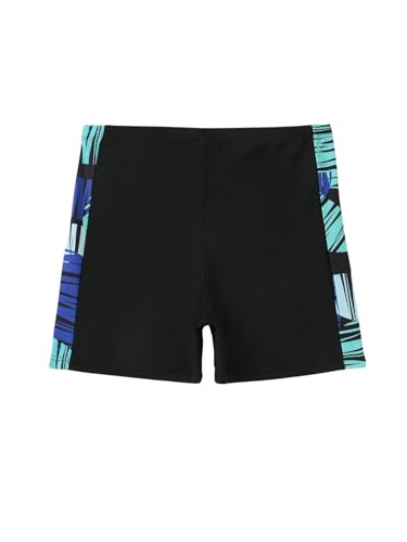 OYOANGLE Boy's Swim Trunks Printed Elastic Waist Summer Beach Shorts Bathing Suit2