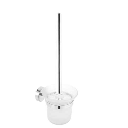 Comzantor Escobillas de Baño, Escobillero Baño, Toilet Brush con Dispensador de Pared, Cepillo Inodoro de Aseo, Acesorios Cuartos, Cabezal con Soporte, Recambio WC, con Cuenco de Vidrio Comzantor Escobillas de Baño, Escobillero Baño, Toilet Brush con Dispensador de Pared, Cepillo Inodoro de Aseo, Acesorios Cuartos, Cabezal con Soporte, Recambio WC, con Cuenco de Vidrio