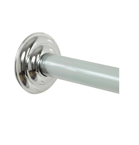 Zenith/Bathware 653SS 72-Inch Adjustable Shower Rod, Chrome - Quantity 1