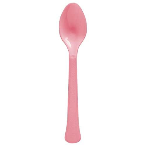 Amscan Heavy Weight New Pink Plastic Spoons - One Size - Pack of 50