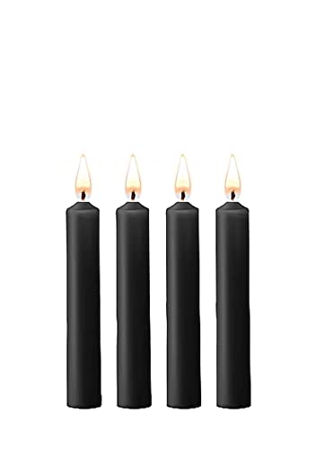 Shots Ouch! - 4-Pack Teasing Parafin Wax Candles - Black
