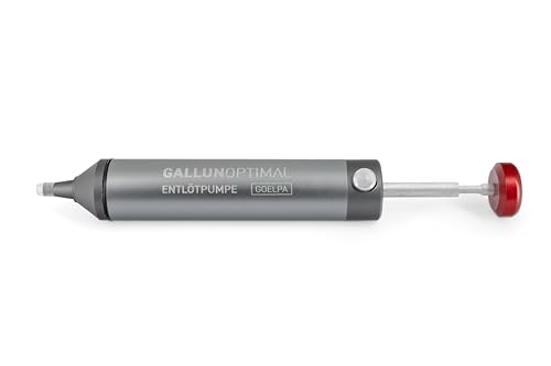 GALLUNOPTIMAL Aluminium ESD Entlötpumpe für händische Lotzinnabsaugung - professionelle Dural-Aluminium-Ausführung mit Silikonsauger GALLUNOPTIMAL Aluminium ESD Entlötpumpe für händische Lotzinnabsaugung - professionelle Dural-Aluminium-Ausführung mit Silikonsauger