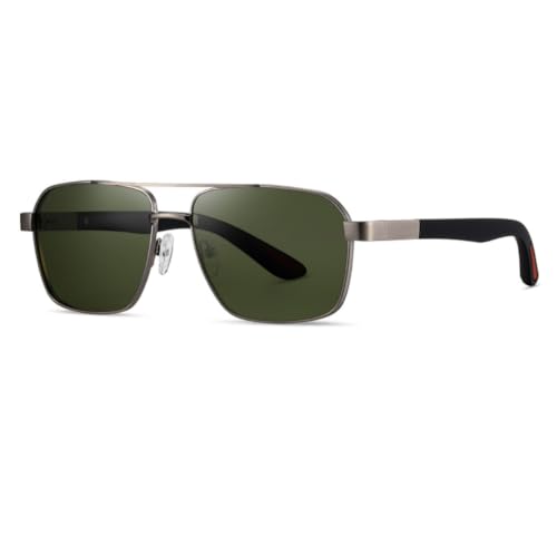 Lunettes de soleil pour homme polarisé antidérapant avec monture double pont