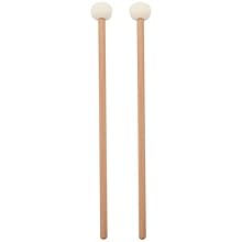 Hacbop 313641 2 Pcs Drum Mallets, Drum Sticks Double Head Drum Cymbal Gong Mallet Soft Hammer Sticks Mallets Rods Rubber Hammer 38.5Cm/15.1Inch,White Product Type:Instrument Parts And Accessories Gl Type:Musical Instruments