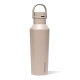 Corkcicle Sport Canteen Bicchiere isolato, deserto, 590 ml, bottiglia d'acqua riutilizzabile mantiene le bevande fredde per 25 ore e calde per 12 ore, bicchiere con tappo a vite