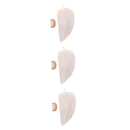 Tapisserie de feuilles tissées Cabilock en coton pour décoration murale (3 pièces)