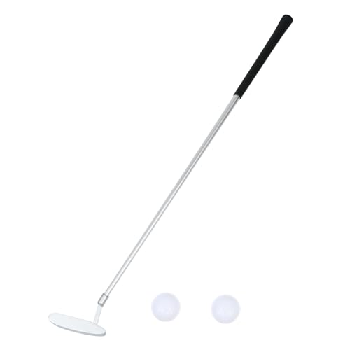 TOBBOMEY Golf Putter Rod 3-Section Folding Golf Club Indoor/Outdoor Training Aid Set