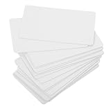 MOTHNUR 20 Stück Weiße PVC Blankokarten mit Wasserfester Beschichtung...
