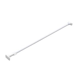 HEIAN SHINDO つっぱり棒 ジャッキ式超強力タイプ ホワイト 幅110~190cm 耐荷重45~15kg パイプ直径3cm RTW-110 平安伸銅工業