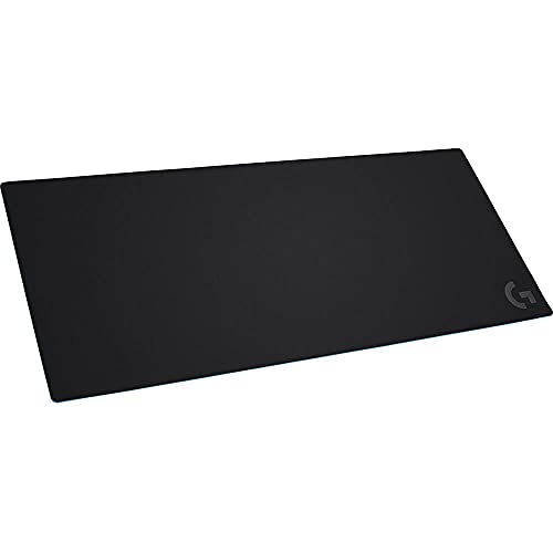 Logitech G840 XL Cloth Gaming Mouse Pad, Thin Pad, Stable Rubber Base, Performance-tuned Moderate surface friction, Durable tube for transport - Black