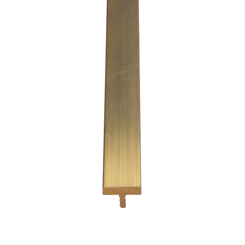 Bande de seuil en T laiton pour fixer bordure moquette effilochée