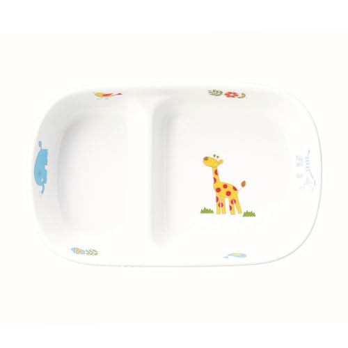 【公式】OGISO(おぎそ) 保育園でも採用! 強化磁器 こども食器 ベビー食器 さふぁり ミニ仕切り皿 (食洗機・レンジ対応)