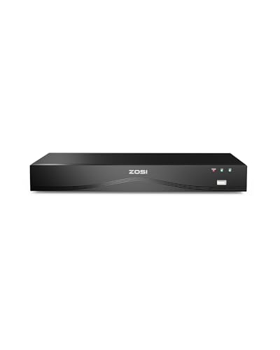 ZOSI 4K Network Video Recorder, 32 Channel 16-Port 8MP Dual-Disk