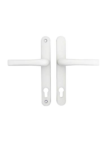 Roto Match Upvc Door Handle 200mm Screw Fix 2 Hole Fix 92mm PZ Sprung in White