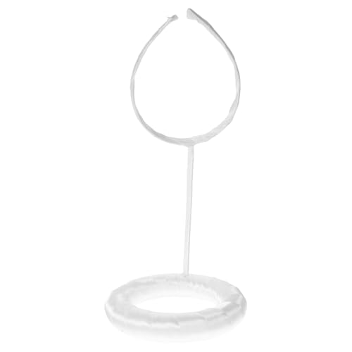 Bandeau halo ange blanc en tissu confortable pour fêtes de cosplay Ciieeo
