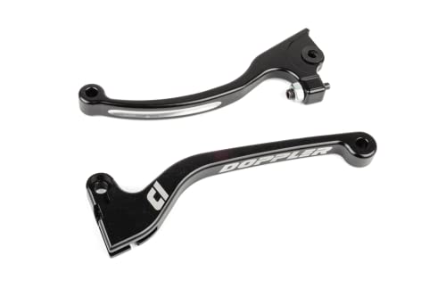 Levier moto Doppler CNC noir pour réparer le jeu de commande AJP - 3