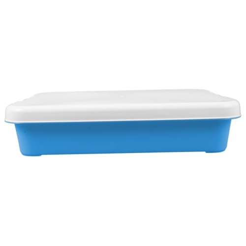 KICHOUSE Portable Lidded Sand Box for Multi Occasion Plastic Sandbox Tray for Outdoor Activities and Lightweight Storage for Beach and Backyard Play